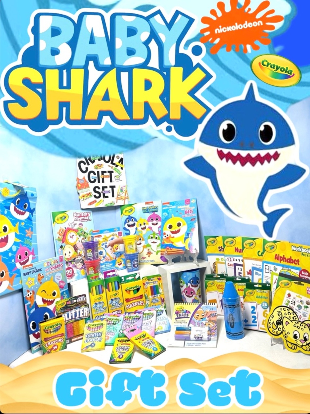 BABY SHARK ARTS CRAFTS AND LEARNING GIFT SET